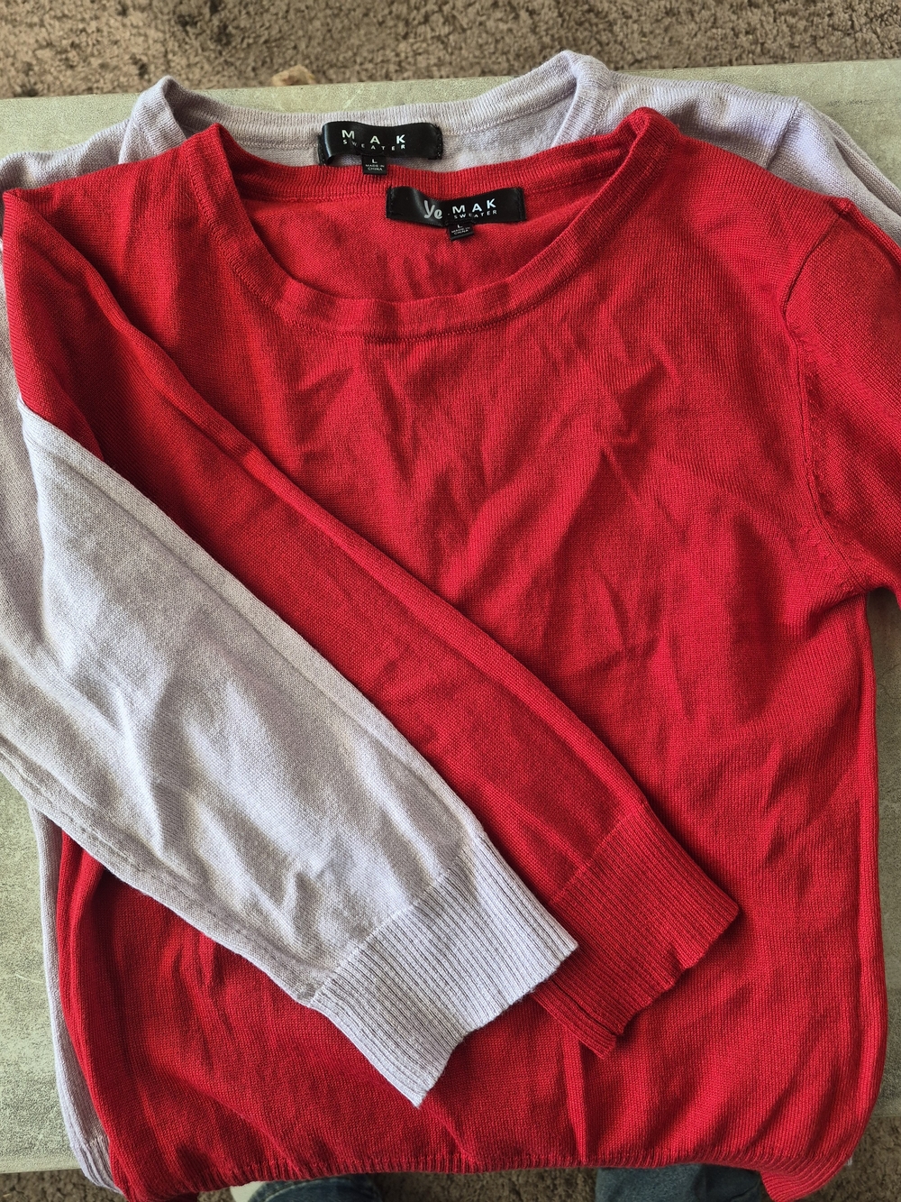 Red V-Neck Button Cardigan Sweater - Picture 2 of 5